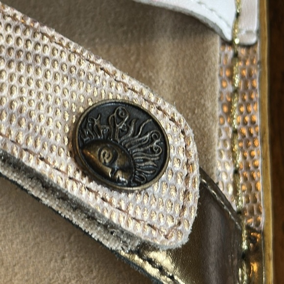 Alegria | “Venice Gold Your Own Way” Casual Slip On Leather Wedge Sandals, Sz38 - Picture 5 of 8